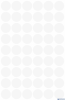 Kółka do zaznaczania śr. 12 mm, białe etykiety papierowe, etykiety okrągłe z trwałym klejem, etykiety do oznaczenia 270 etyk. / 